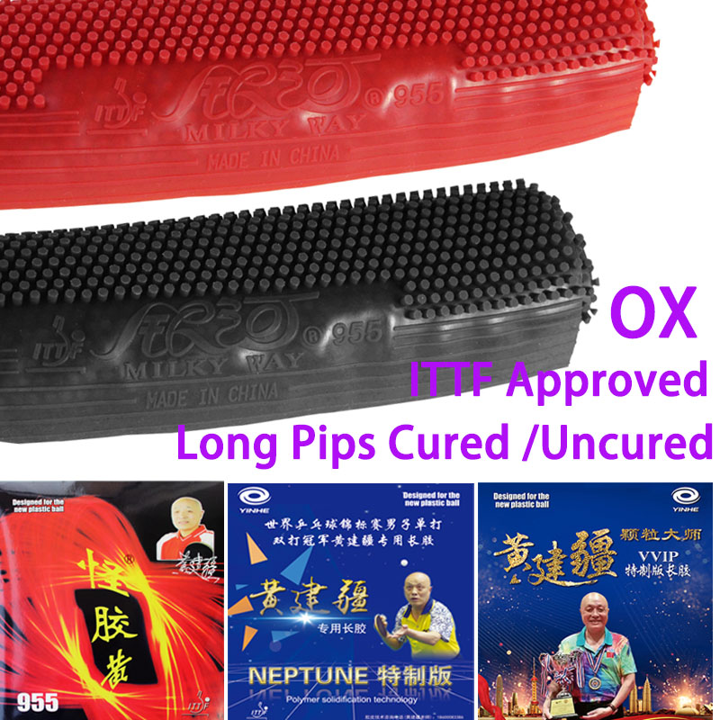 Table Tennis Rubber Anti Spin - YINHE 955/Neptune/VVIP Long Pips Table Tennis