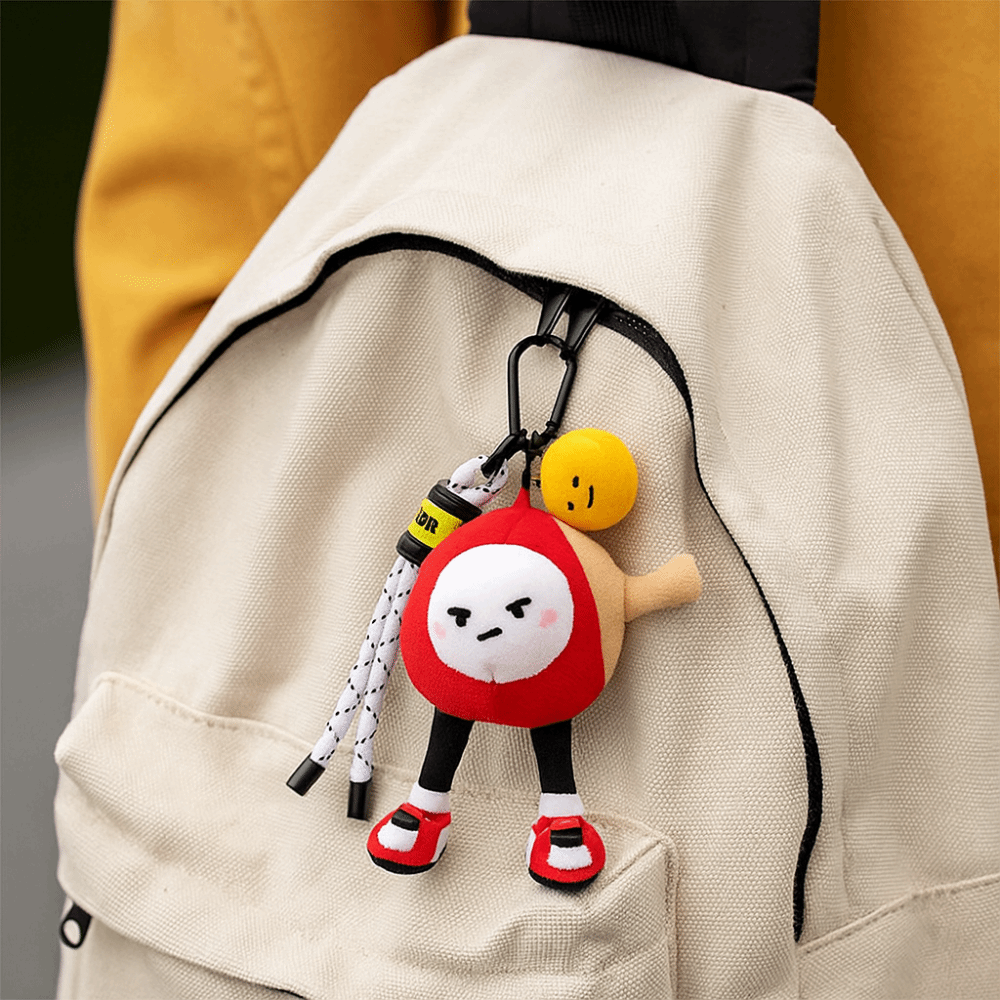 Table Tennis Keychain - PP Cotton Plush Table Tennis Plush
