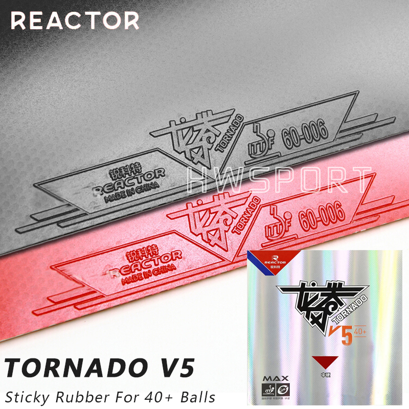 Table Tennis Rubber Anti Spin - REACTOR Tornada V5 Table Tennis Rubber