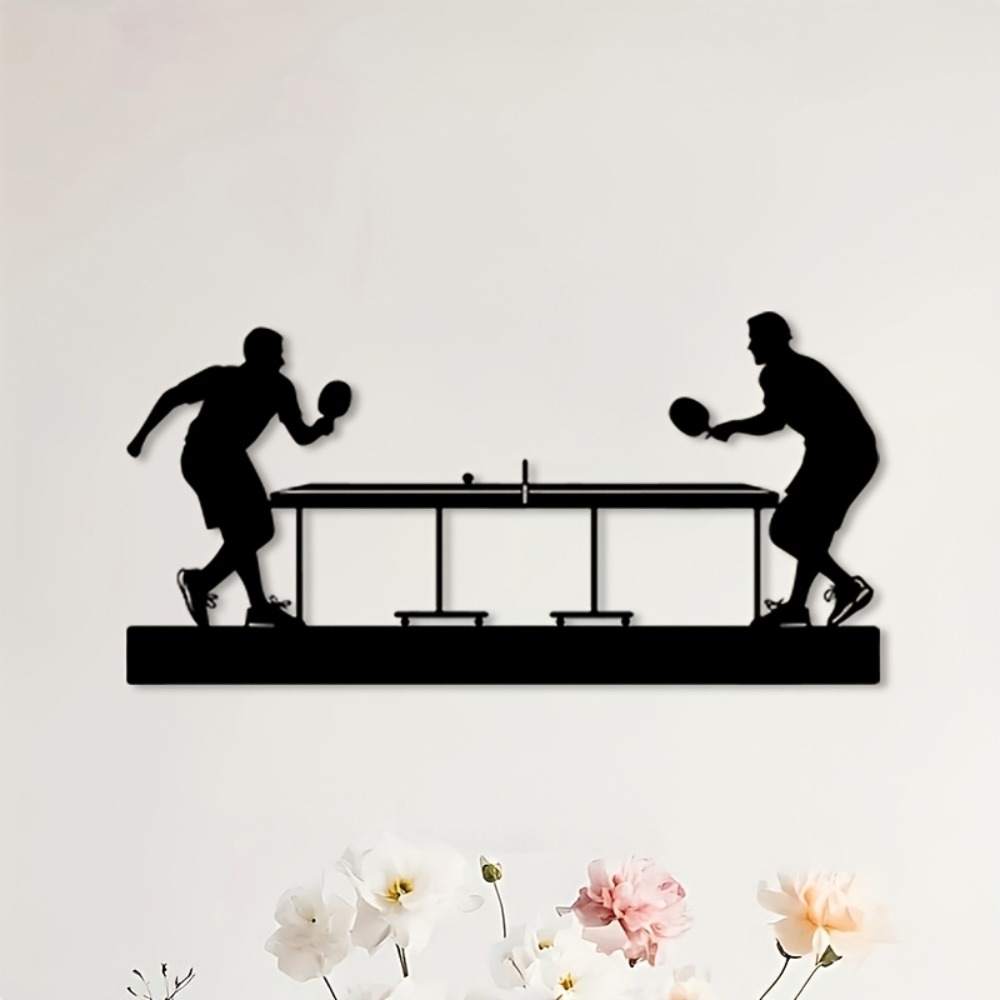Table Tennis Athlete - Iron Wall Art Table Tennis Player