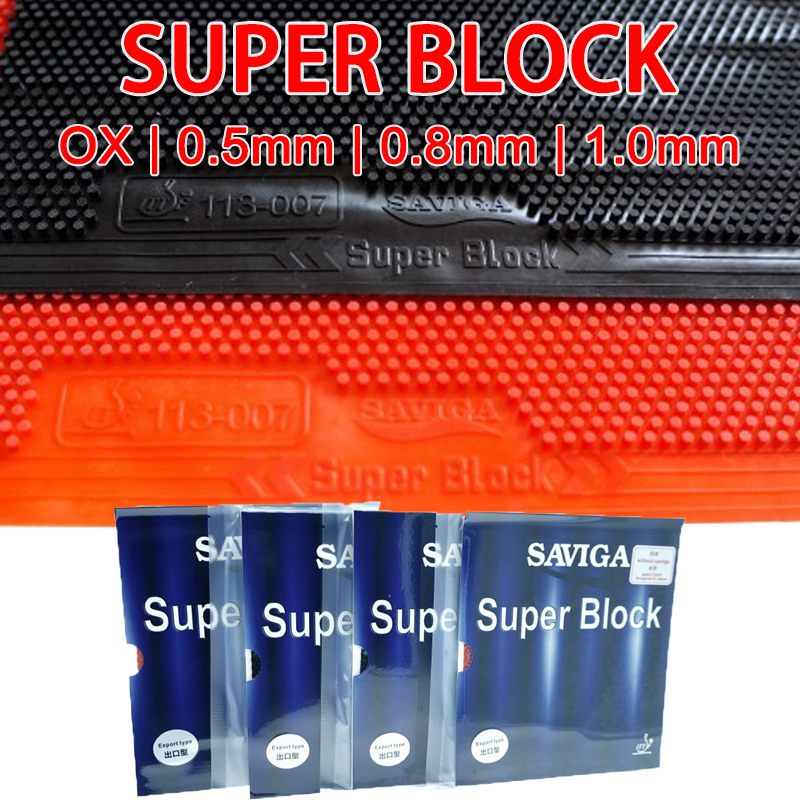 Table Tennis Rubber Anti Spin - SAVIGA SUPER BLOCK OX Long Pips