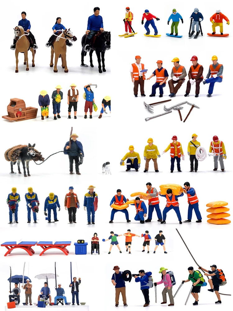 Table Tennis Movie - HO 1:87 Painted Figures HO Scale