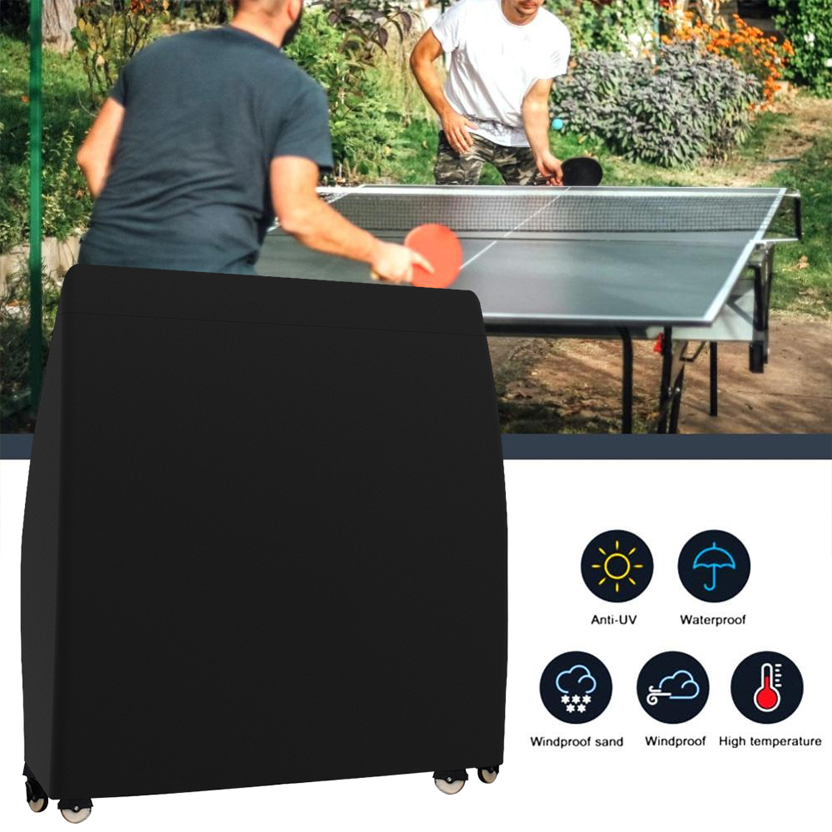 Table Tennis Table Cover Water - Table Tennis Equipment ulasan dan harga