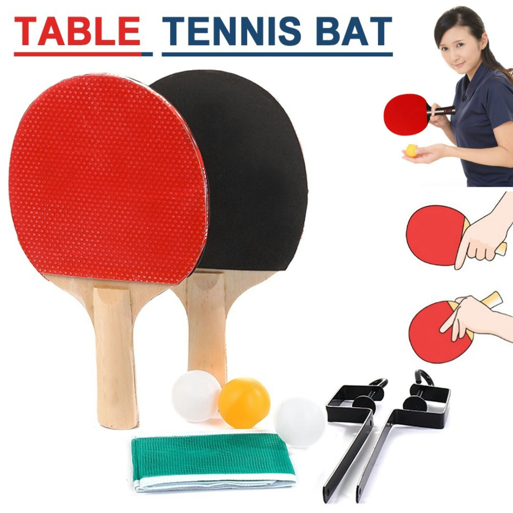 Ping Pong Paddle Set with Tabl - Table Tennis Net Set ulasan dan harga