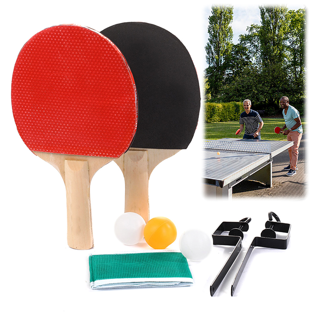Ping Pong Paddle Set with Tabl - Table Tennis Net Set ulasan dan harga