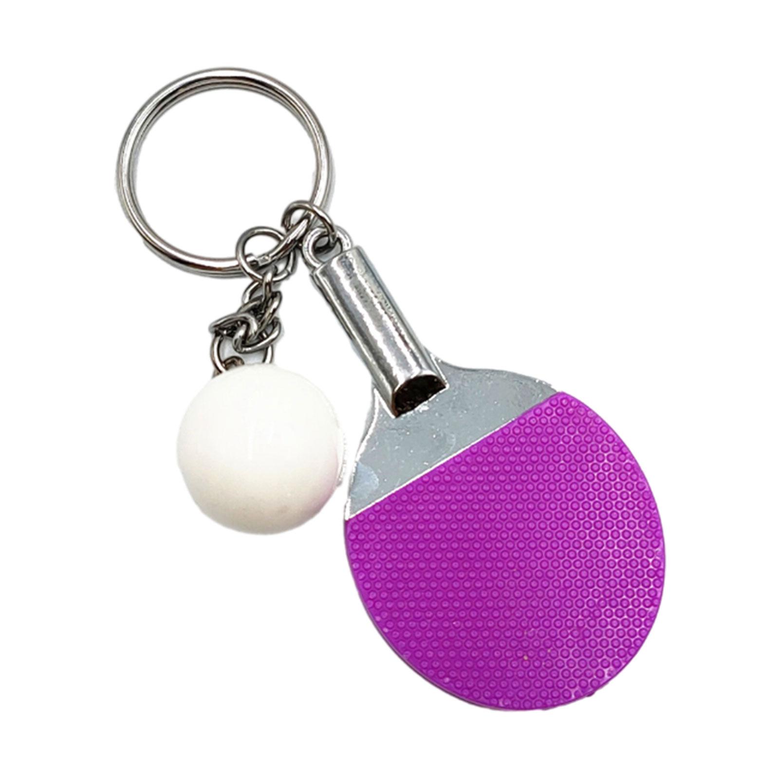 Cute Table Tennis Metal Keycha - Table Tennis Keychain ulasan dan harga