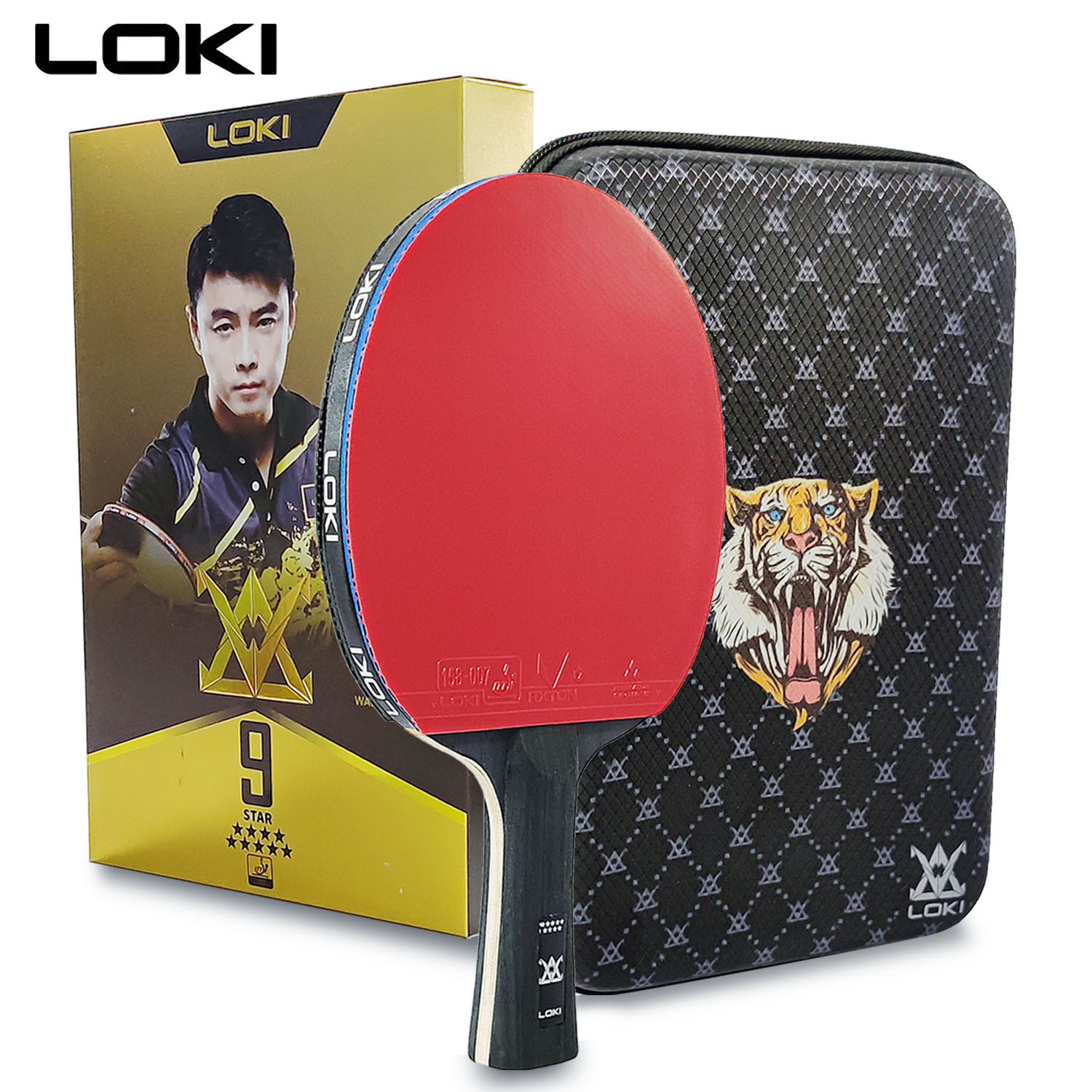 LOKI 9 Star Table Tennis Racke - Table Tennis Movie ulasan dan harga