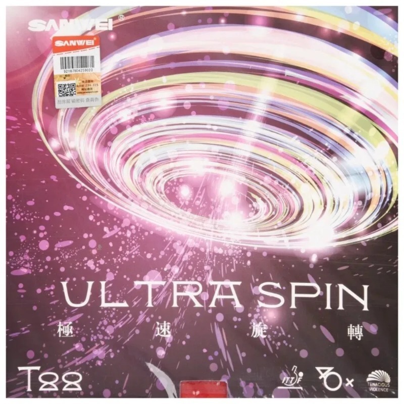 Sanwei  T88 ULTRA-Spin T88-3 T - Table Tennis Rubber Anti Spin ulasan dan harga