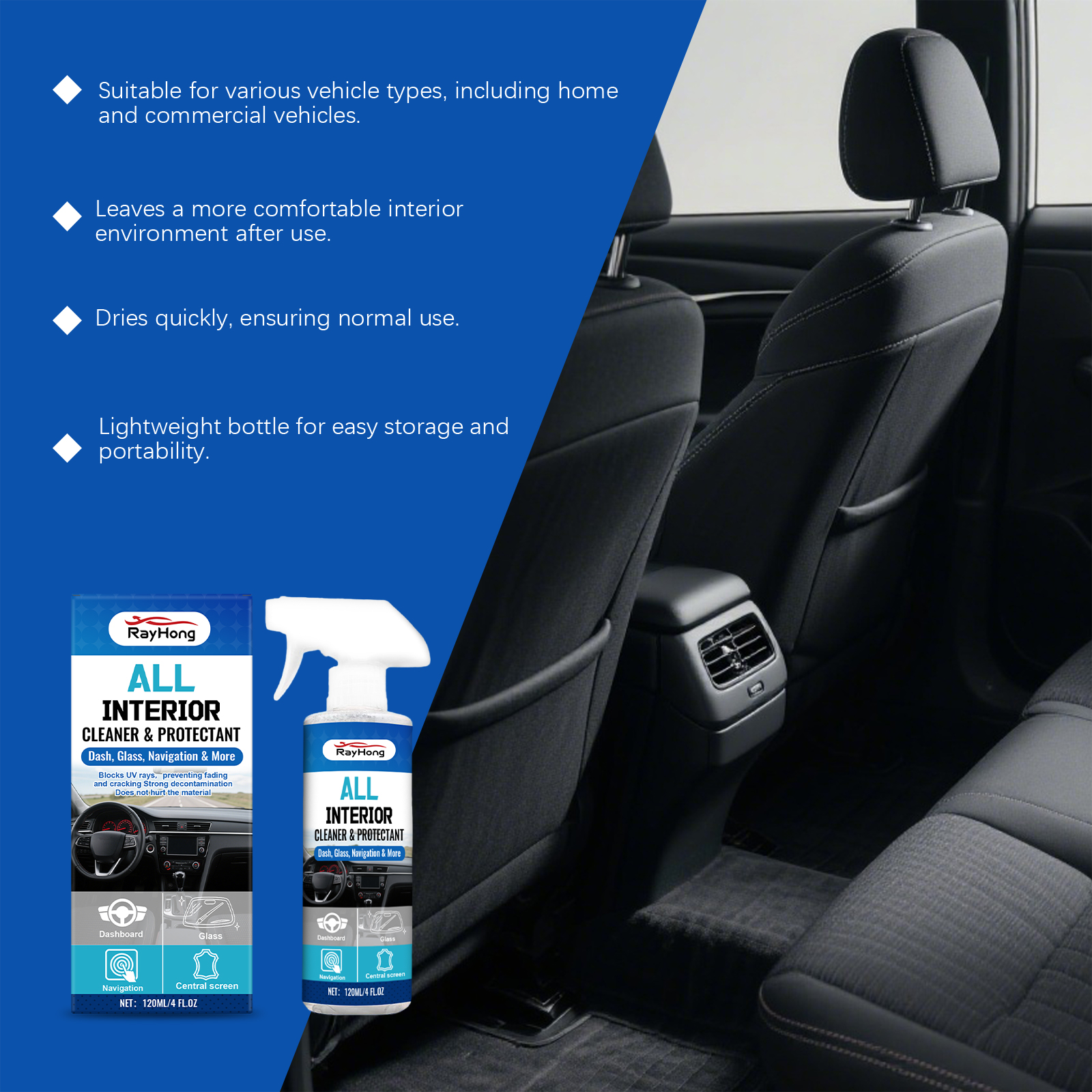 Car Interior Foam Cleaner Spra - Rubber Cleaner Foam ulasan dan harga