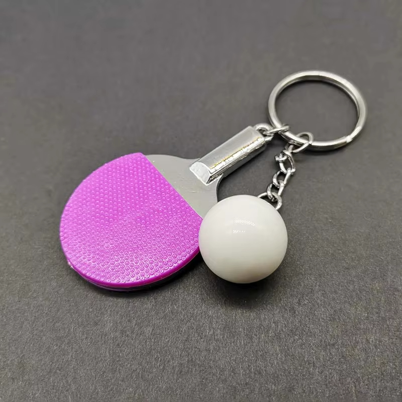 7 Colors Cute Ping Pong Racket - Table Tennis Keychain ulasan dan harga