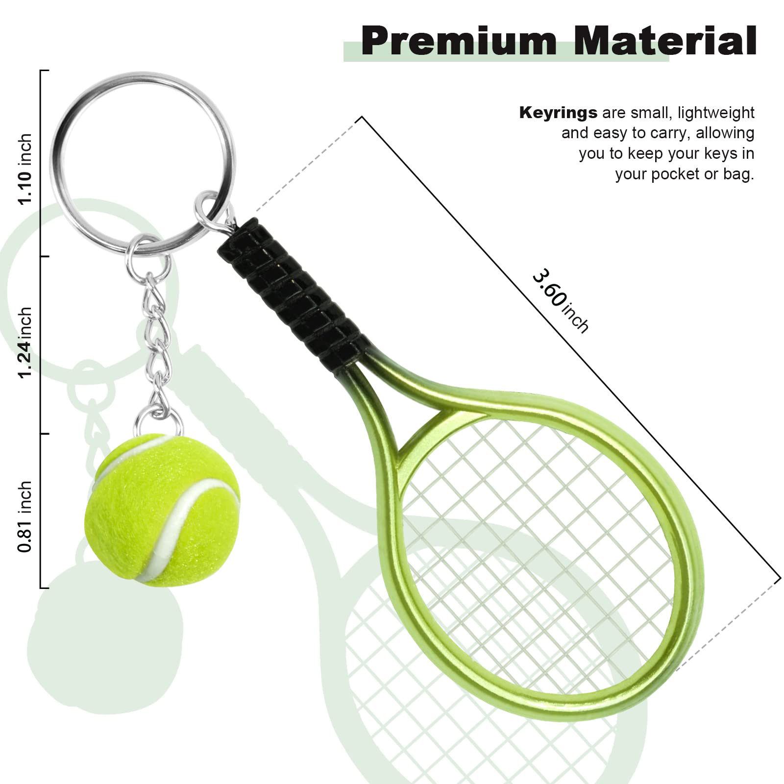 6Pcs Tennis Table Tennis Ping  - Table Tennis Keychain ulasan dan harga