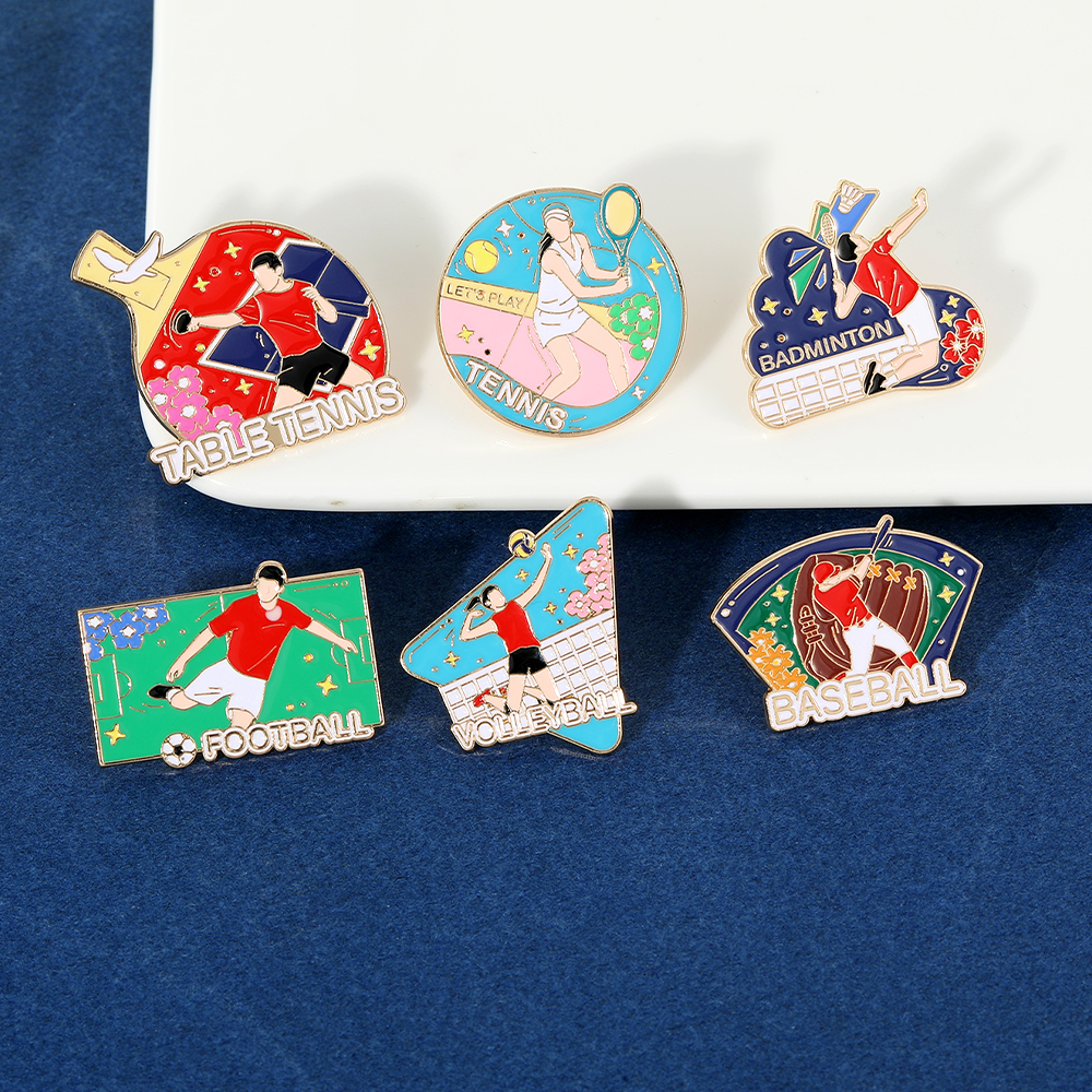 Statement Sports Theme Enamel  - Table Tennis Movie ulasan dan harga