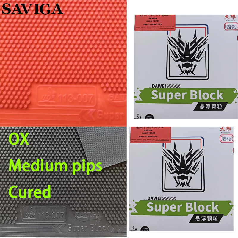 SAVIGA OX Long Pips Single Pin - Table Tennis Rubber Anti Spin ulasan dan harga