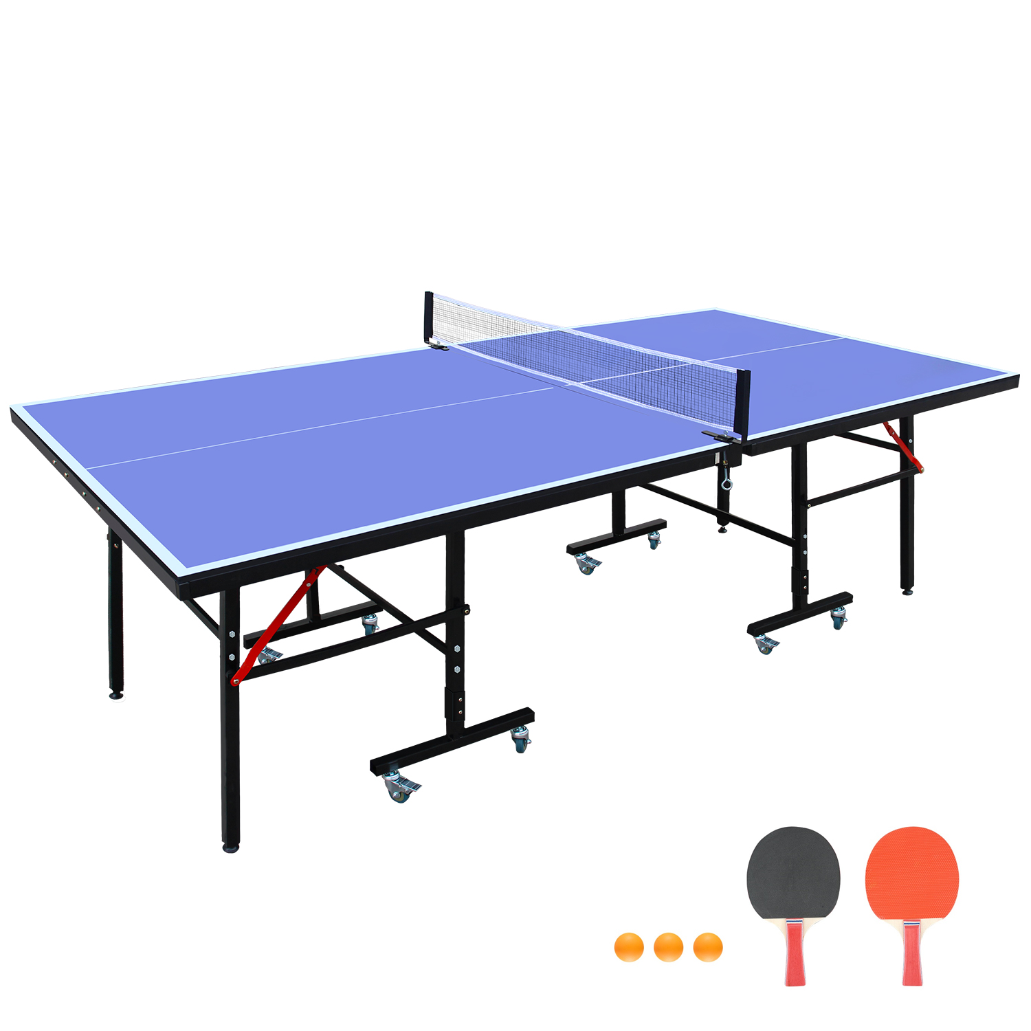 8 ft Blue Foldable Table Tenni - Table Tennis Net Set ulasan dan harga
