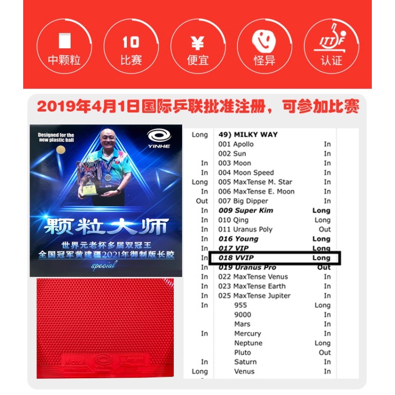 VVIP Cured YINHE Maste Table T - Table Tennis Club ulasan dan harga