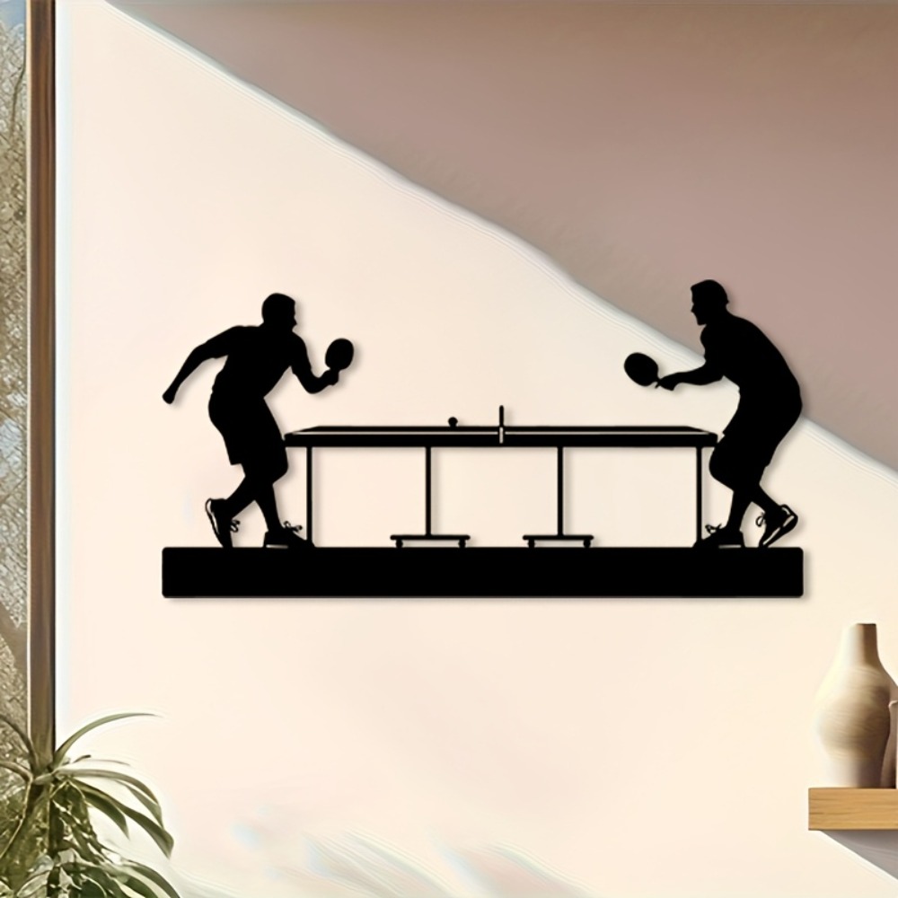Iron Wall Art Table Tennis Pla - Table Tennis Athlete ulasan dan harga