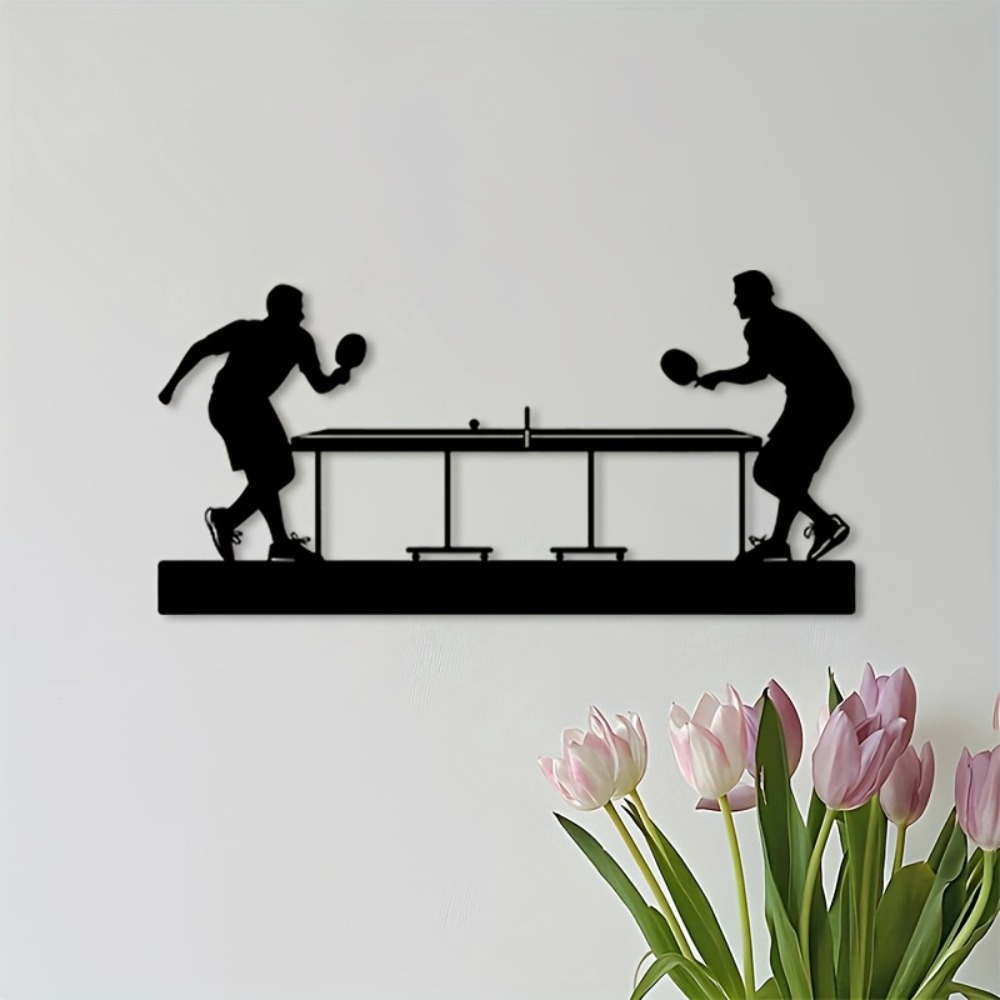 Iron Wall Art Table Tennis Pla - Table Tennis Athlete ulasan dan harga