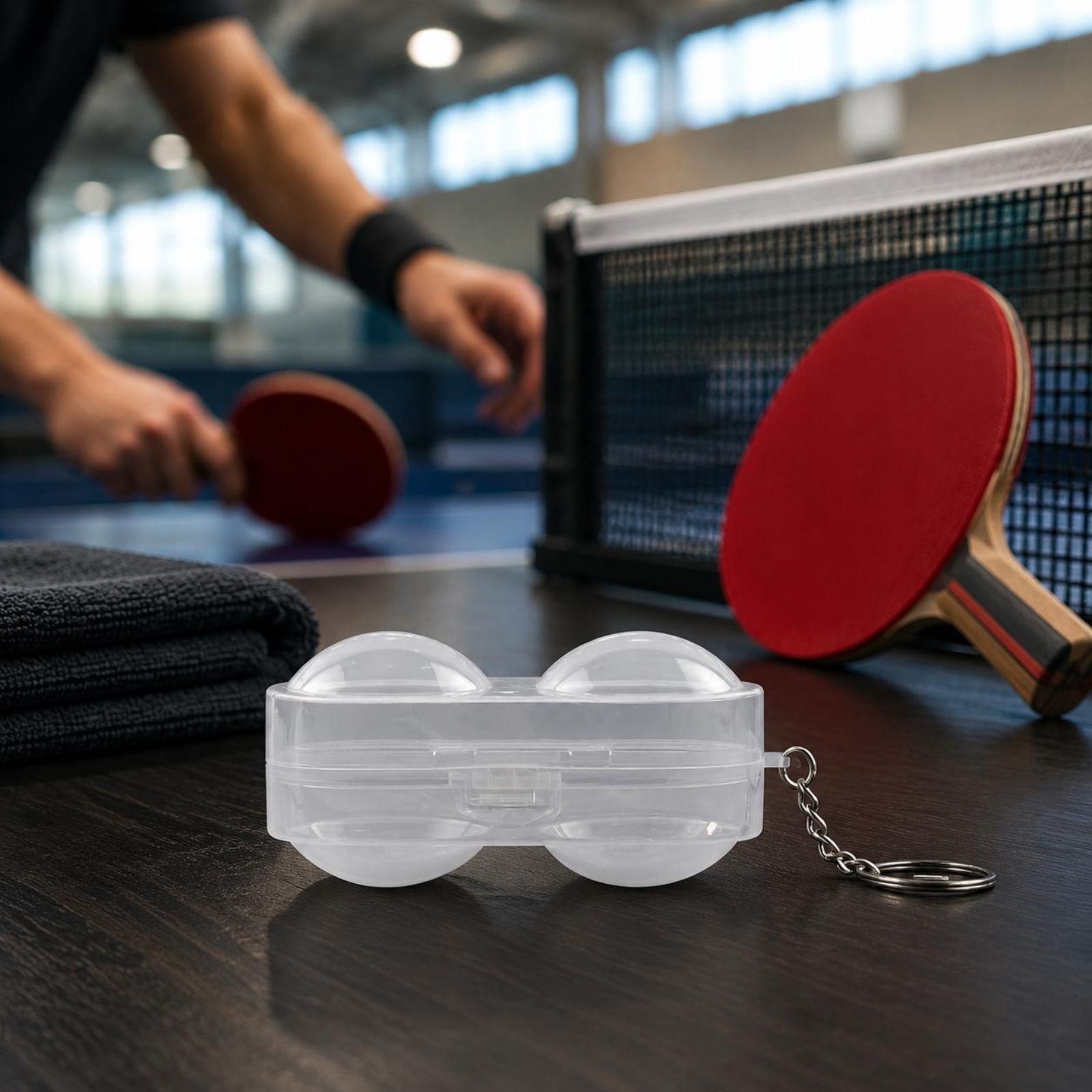 Table Tennis Ball Box Protecti - Table Tennis Keychain ulasan dan harga
