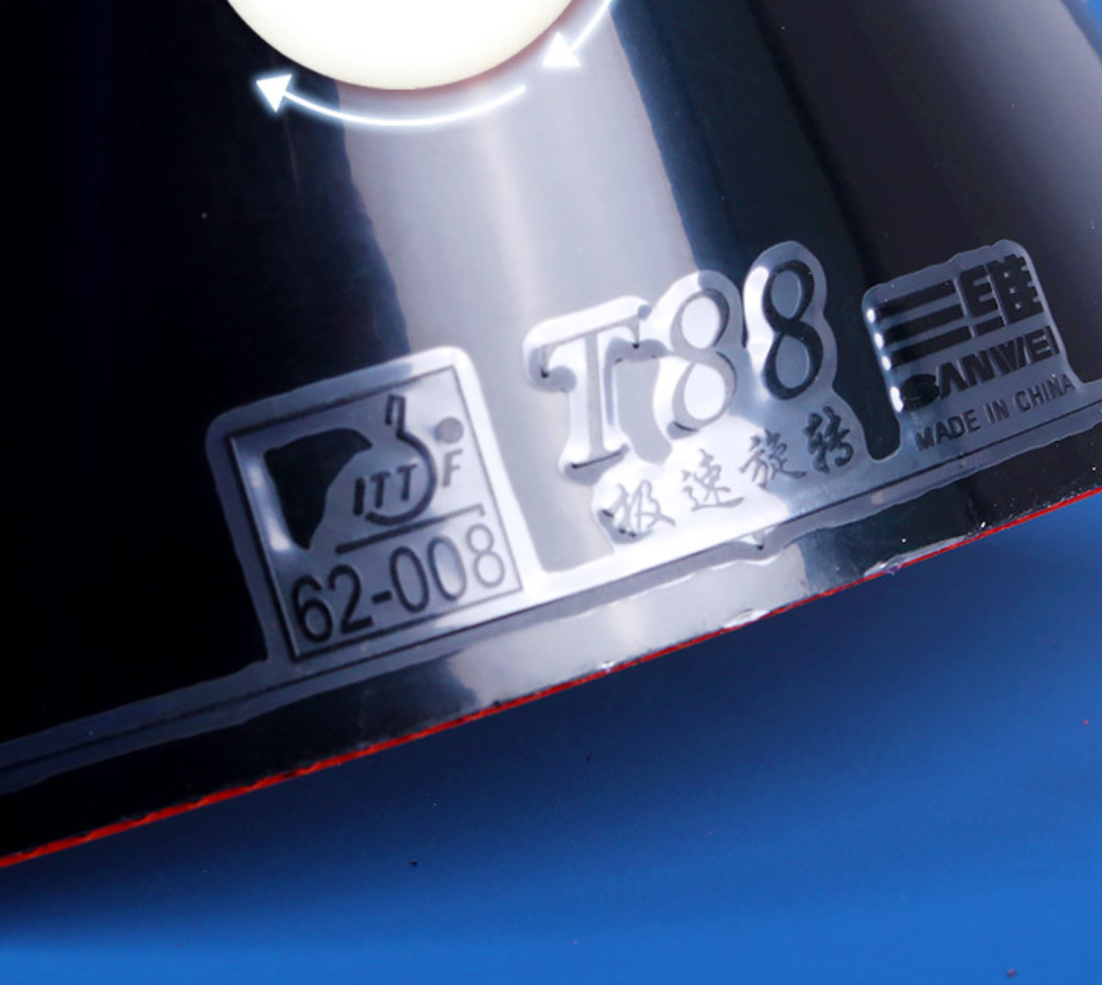 Original SANWEI T88 Ultra Spin - Table Tennis Rubber Anti Spin ulasan dan harga