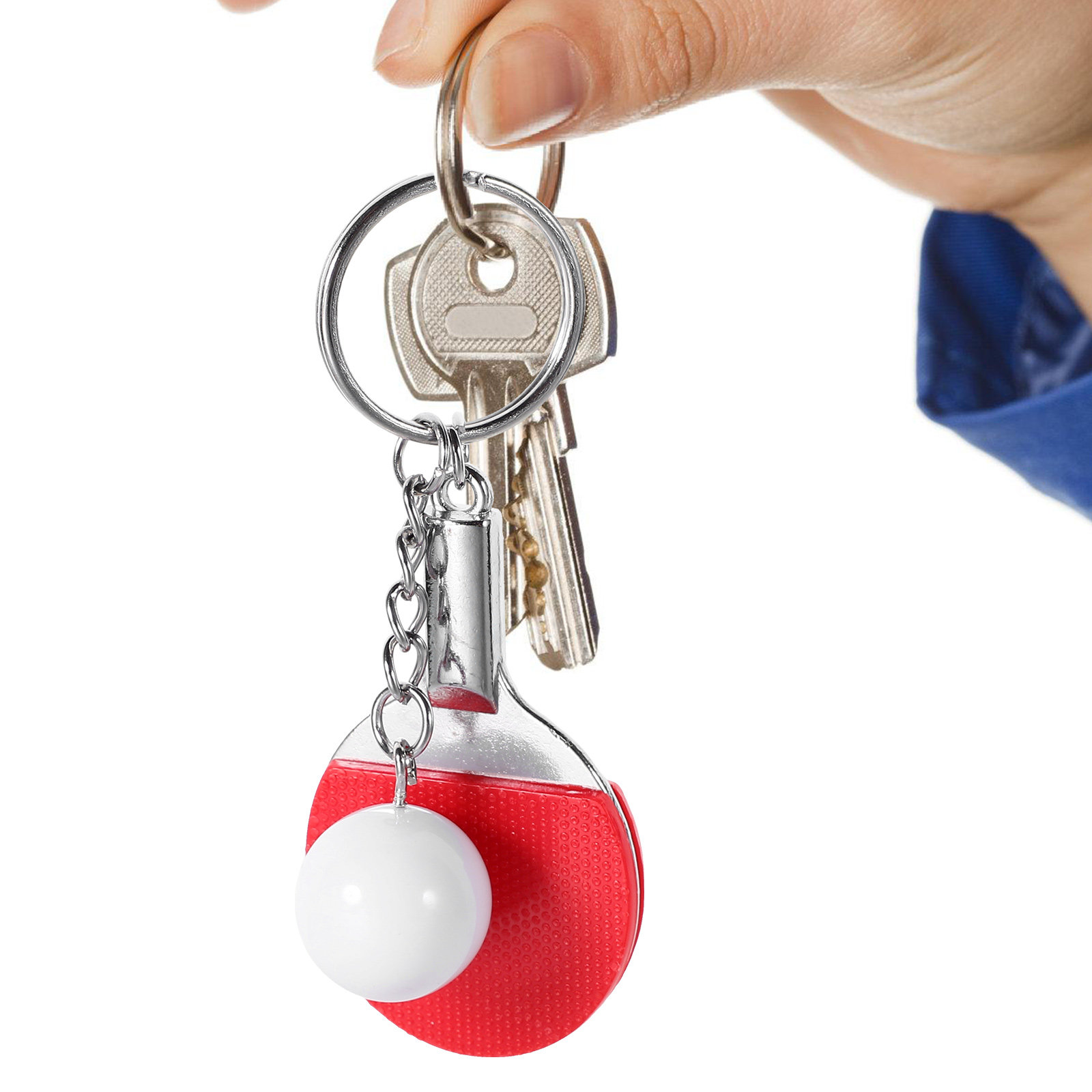 6Pcs Table Tennis Ball Keychai - Table Tennis Keychain ulasan dan harga