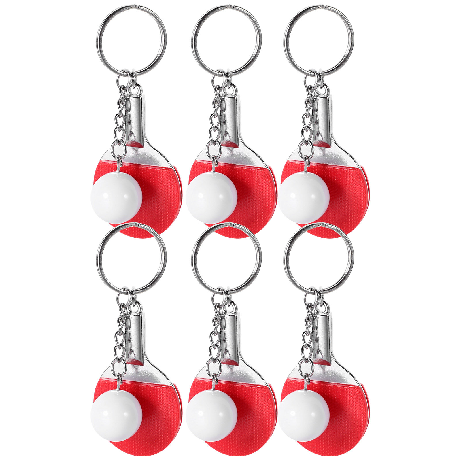 6Pcs Table Tennis Ball Keychai - Table Tennis Keychain ulasan dan harga